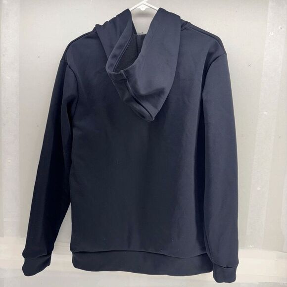 Bench Spellout Hoodie Mens Medium Black Pullover Relaxed Casual Urban Sweatshirt - Picture 2 of 5